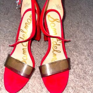 Yaro Clear Red Suede